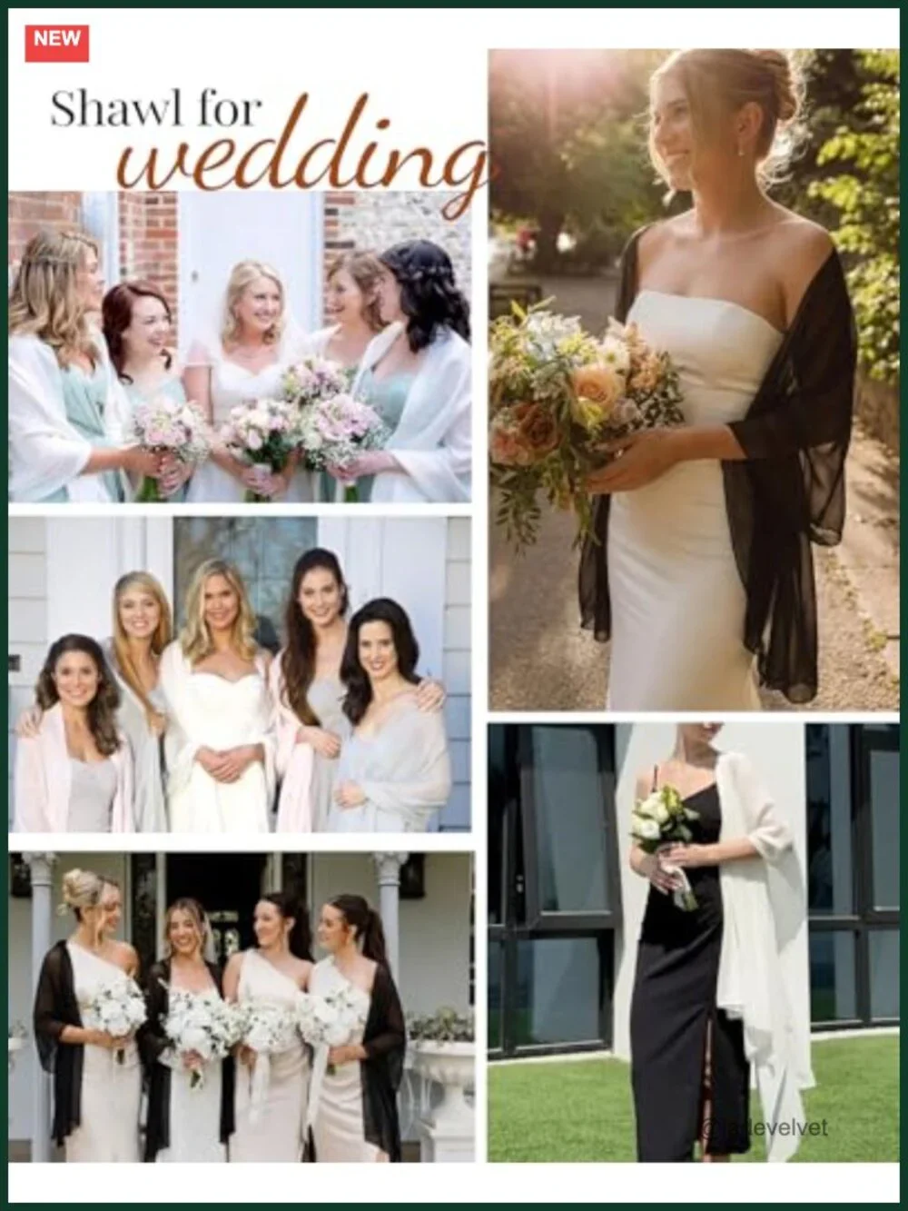 Chiffon Shawl Wrap Evening Dresses Bridal Scarf Lightweight Formal Party
